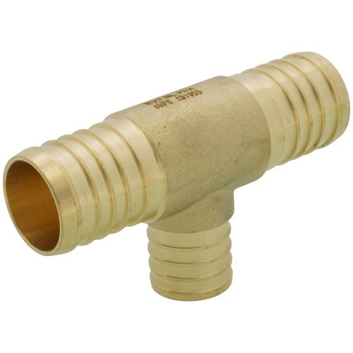 Main product image of 1-1/4" PEX x 1-1/4" PEX x 1" PEX Brass Tee (Lead Free)