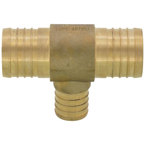 Main product image of 1-1/2" PEX x 1-1/2" PEX x 1" PEX Brass Tee (Lead Free)