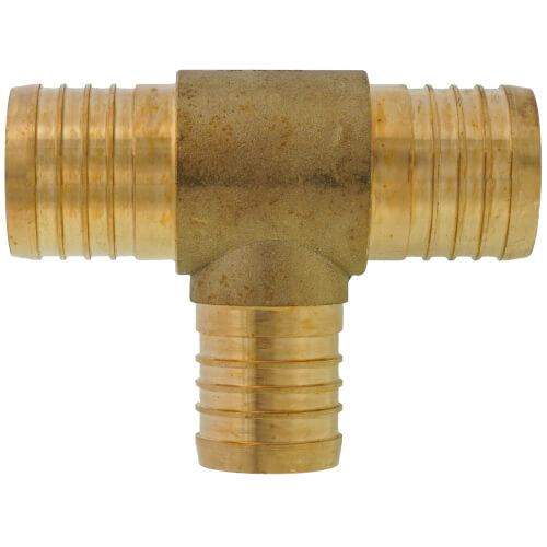 Main product image of 1-1/2" PEX x 1-1/2" PEX x 1-1/4" PEX Brass Tee (Lead Free)