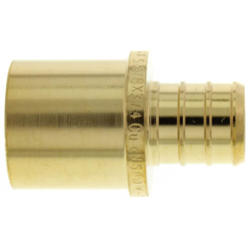 Main product image of 5/8" PEX x 3/4" Male Sweat Copper Fitting Brass Adapter (Lead Free)