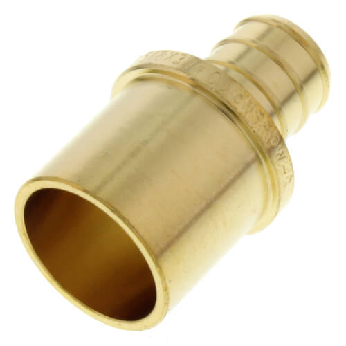 Main product image of 5/8" PEX x 3/4" Male Sweat Copper Fitting Brass Adapter (Lead Free)