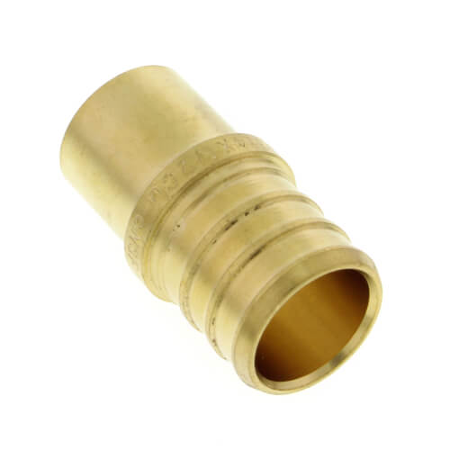Main product image of 3/4" PEX x 1/2" Male Sweat Copper Fitting Brass Adapter (Lead Free)