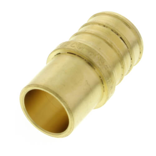 Main product image of 3/4" PEX x 1/2" Male Sweat Copper Fitting Brass Adapter (Lead Free)