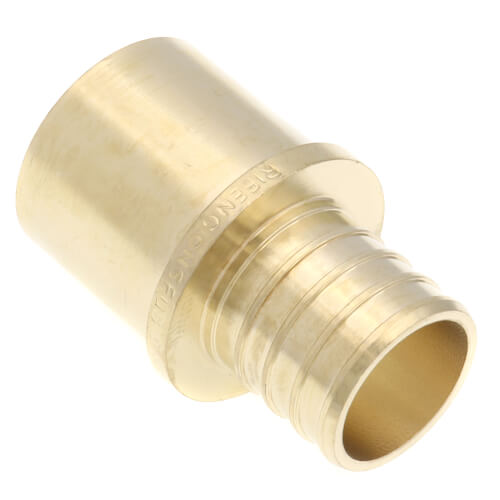 Main product image of 1" PEX x 1" Male Sweat Copper Fitting DZR Brass Adapter (Lead Free)