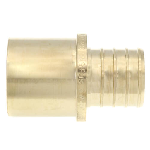Main product image of 1" PEX x 1" Male Sweat Copper Fitting DZR Brass Adapter (Lead Free)