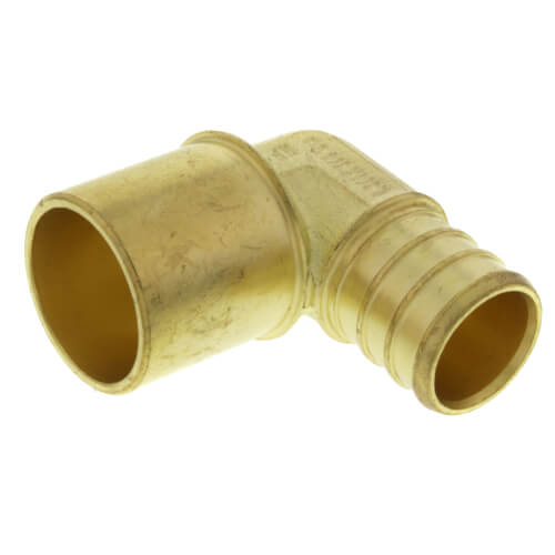 Main product image of 3/4" PEX x 3/4" Copper Fitting Brass Elbow (Lead Free)