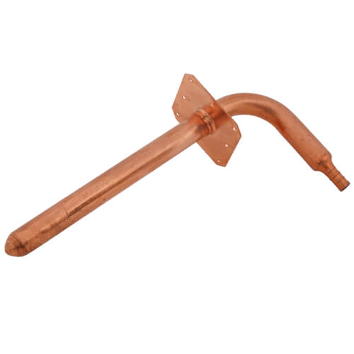 Main product image of 3/8" PEX Crimp Copper Stub Out Elbow w/ Ear (3-1/2" x 8")