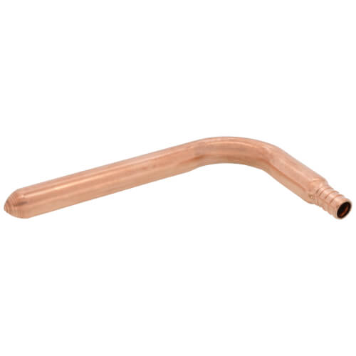 1/2" PEX Crimp Copper Stub Out Elbow (3-1/2" x 6")