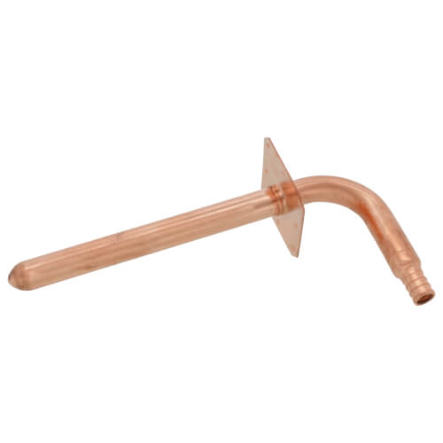 Main product image of 1/2" PEX Crimp Copper Stub Out Elbow w/ Ear (3-1/2" x 8")