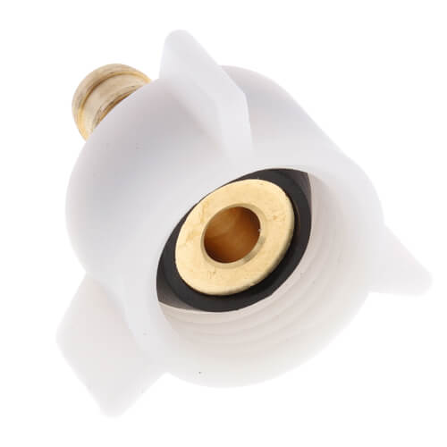 Main product image of 1/2" PEX Crimp x 7/8" Straight Swivel Toilet Adapter - Plastic Nut (Lead Free)
