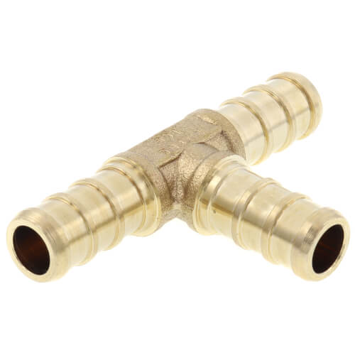 3/8" PEX DZR Brass Tee (Lead Free)