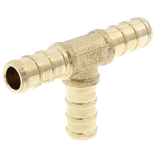 3/8" PEX DZR Brass Tee (Lead Free)