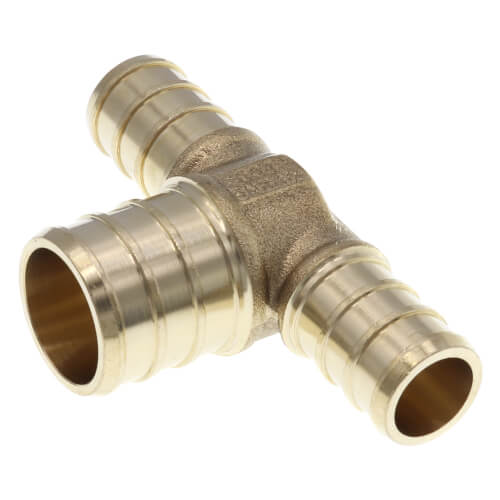Main product image of 1/2" PEX x 1/2" PEX x 3/4" PEX DZR Brass Tee (Lead Free)