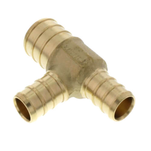 Main product image of 3/4" PEX x 1/2" PEX x 1/2" PEX Brass Tee (Lead Free)