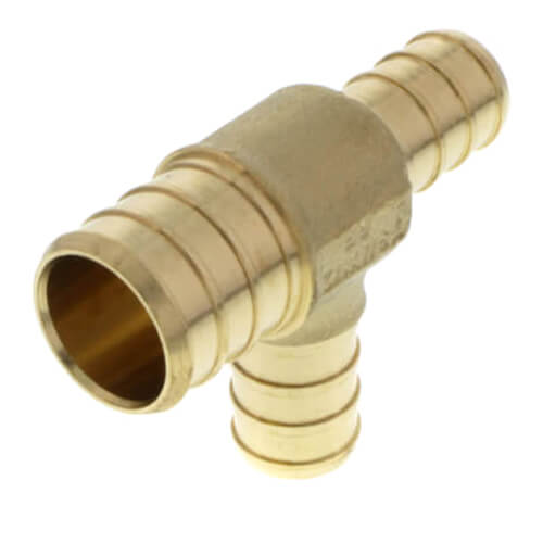 Main product image of 3/4" PEX x 1/2" PEX x 1/2" PEX Brass Tee (Lead Free)