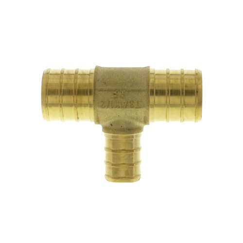 Main product image of 3/4" PEX x 3/4" PEX x 1/2" PEX Brass Tee (Lead Free)