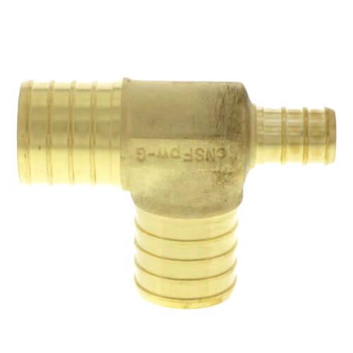 Main product image of 1" PEX x 1/2" PEX x 1" PEX Brass Tee (Lead Free)
