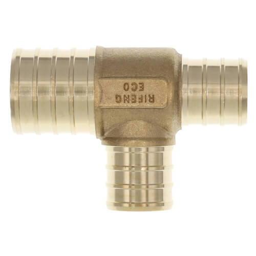 Main product image of 1" PEX x 3/4" PEX x 3/4" PEX DZR Brass Tee (Lead Free)