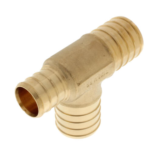 Main product image of 1" PEX x 3/4" PEX x 1" PEX Brass Tee (Lead Free)