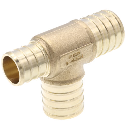 Main product image of 1" PEX x 3/4" PEX x 1" PEX DZR Brass Tee (Lead Free)