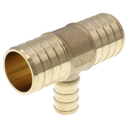 Main product image of 1" PEX x 1" PEX x 1/2" PEX DZR Brass Tee (Lead Free)