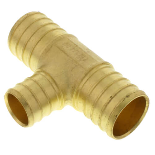 Main product image of 1" PEX x 1" PEX x 3/4" PEX Brass Tee (Lead Free)