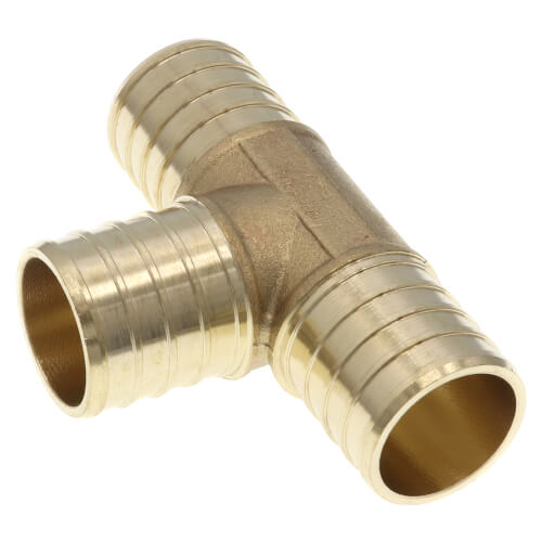 1" PEX DZR Brass Tee (Lead Free)
