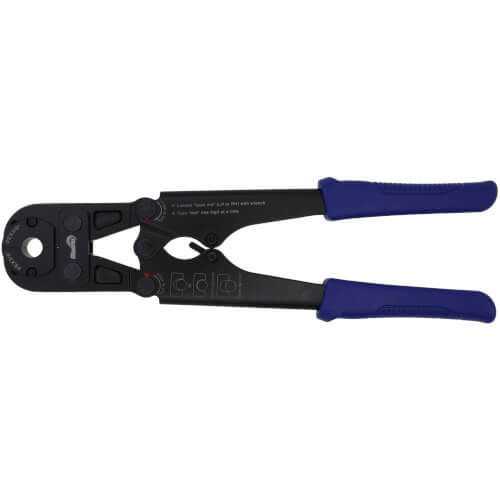 Main product image of 15" Quick-Change Multi-Jaw Pex Crimp-All Tool Kit w/ Plastic Case (3/8", 1/2", 5/8", 3/4", and 1")