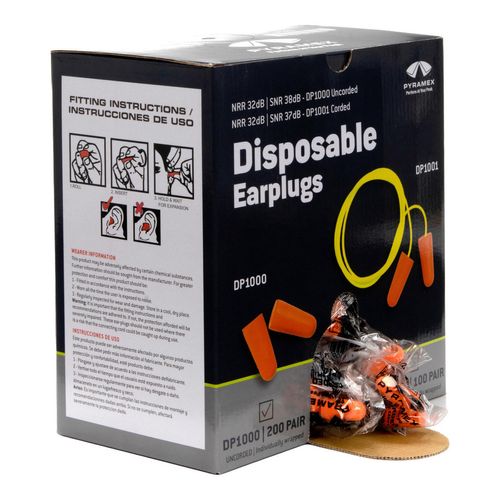 Main product image of Disposable Uncorded Polyurethane Foam Ear Plugs, NRR 31 (Box of 200)