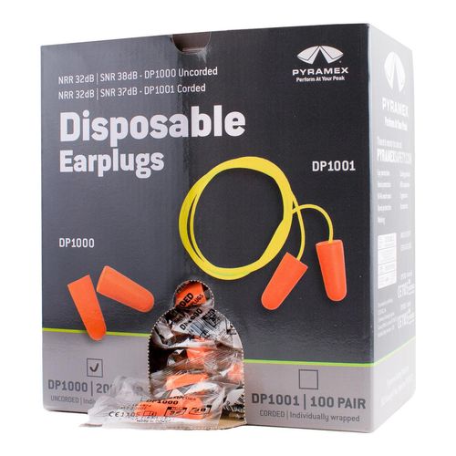 Main product image of Disposable Uncorded Polyurethane Foam Ear Plugs, NRR 31 (Box of 200)