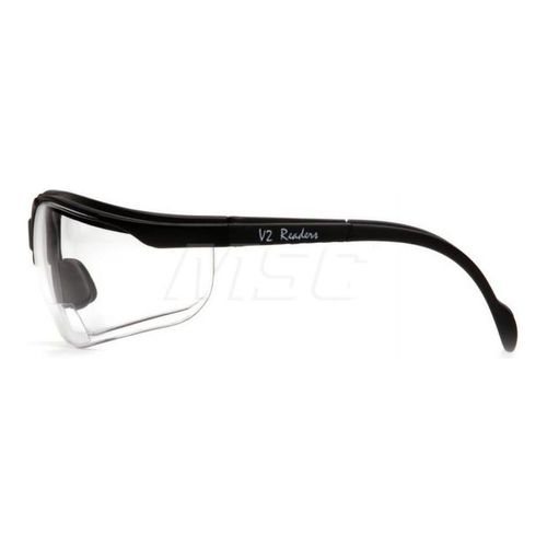 Main product image of Venture II Readers Scratch-Resistant Safety Glasses, Black Frame, Clear Plus-1.5 Anti-Fog Lens