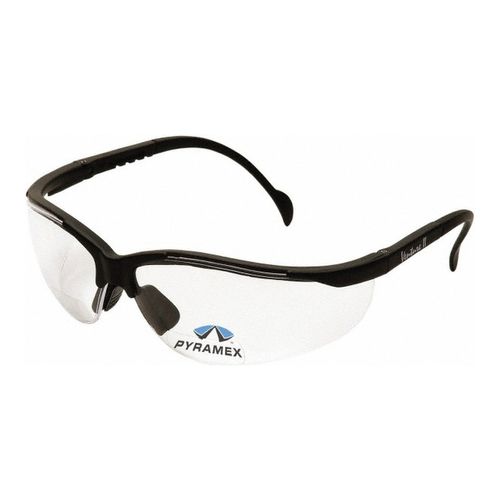 Main product image of Venture II Readers Scratch-Resistant Safety Glasses, Black Frame, Clear Plus-2.0 Anti-Fog Lens