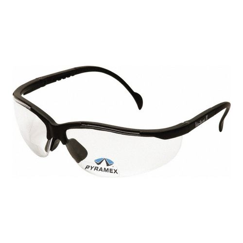 Main product image of Venture II Readers Safety Glasses, Black Frame, Clear Plus-2.5 Lens