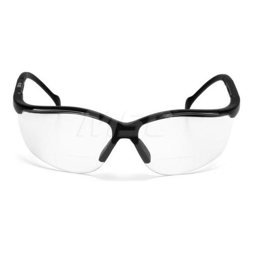 Main product image of Venture II Readers Safety Glasses, Black Frame, Clear Plus-2.5 Lens