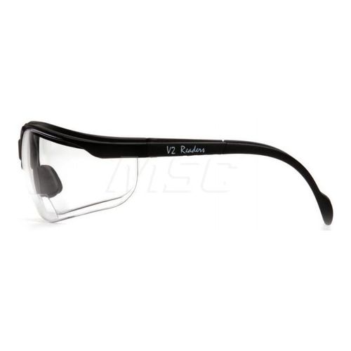 Main product image of Venture II Readers Safety Glasses, Black Frame, Clear Plus-2.5 Lens