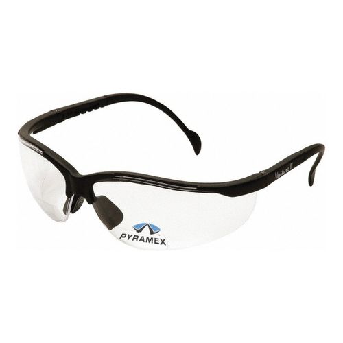 Main product image of Venture II Readers Safety Glasses, Black Frame, Clear Plus-3.0 Lens