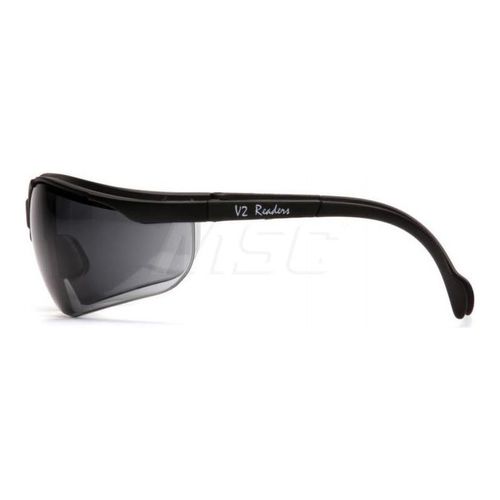 Main product image of Venture II Readers Safety Glasses, Black Frame, Gray Plus-2.5 Lens