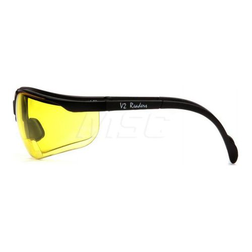 Main product image of Venture II Readers Safety Glasses, Black Frame, Amber Plus-1.5 Lens