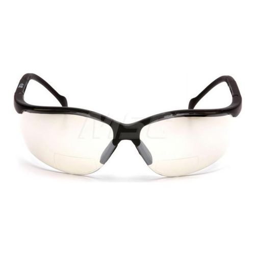 Main product image of Venture II Readers Safety Glasses, Black Frame, Indoor/Outdoor Mirror Plus-1.5 Lens