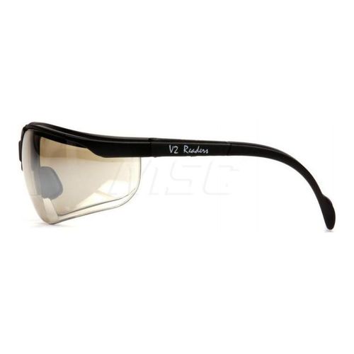 Main product image of Venture II Readers Safety Glasses, Black Frame, Indoor/Outdoor Mirror Plus-1.5 Lens