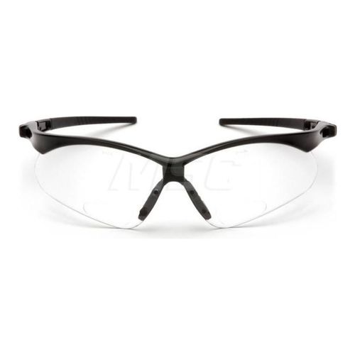 Main product image of PMXTREME Readers Safety Glasses, Black Frame, Clear Plus-2.0 Lens w/ Cord