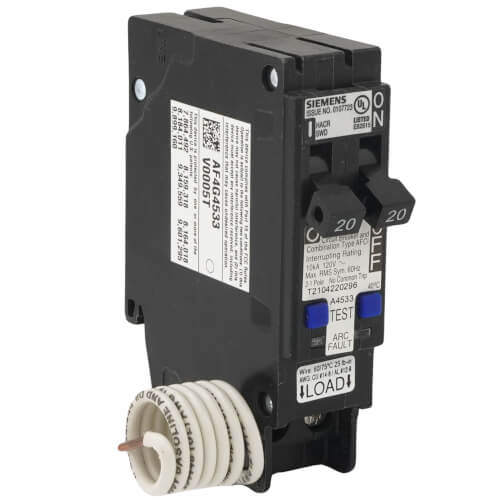 Main product image of 1-Pole Tandem (CAFCI) Circuit Breaker (120V, 20A) UL Type QTA