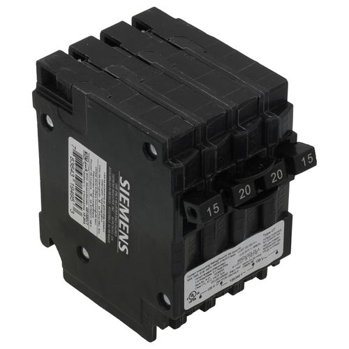 Main product image of QT Triplex Single Pole Outer/2-Pole Inner Circuit Breaker (120/240V, 15-20A)