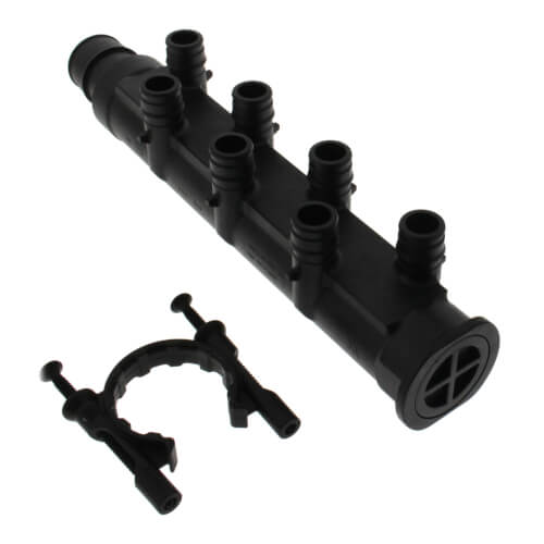 Main product image of 1" EP Branch Multi-Port Tee w/ 1/2" Outlets & Mounting Clips (7 Outlets)