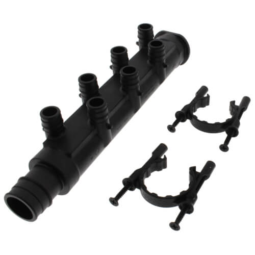 Main product image of 1" EP Branch Multi-Port Tee w/ 1/2" Outlets & Mounting Clips (7 Outlets)