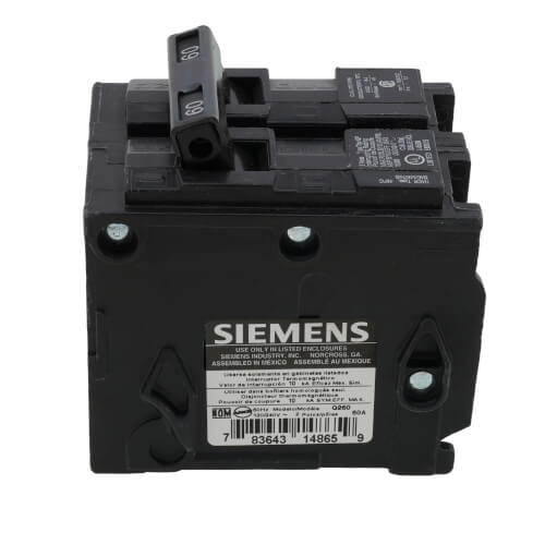 Main product image of QP 2 Pole, Plug-On Residential Low Voltage Miniature Circuit Breaker (120/240V, 60A)