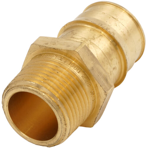 1" ProPEX x 3/4" NPT Brass Male Adapter
