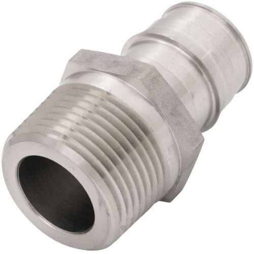 1" ProPEX Stainless Steel Male Threaded Adapter