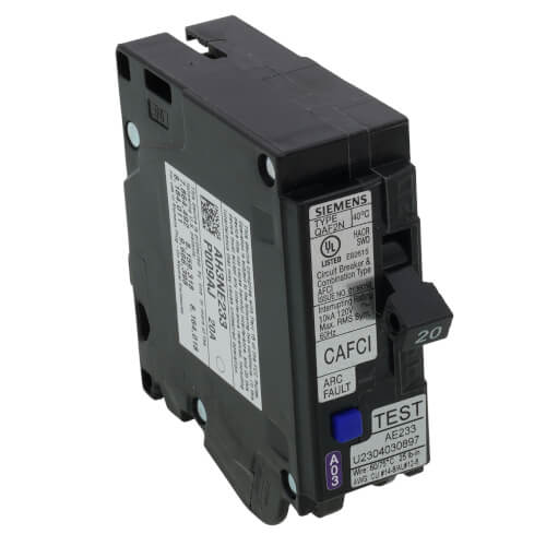 QA120AFCN Siemens QA120AFCN 1Pole Combination Type ArcFault