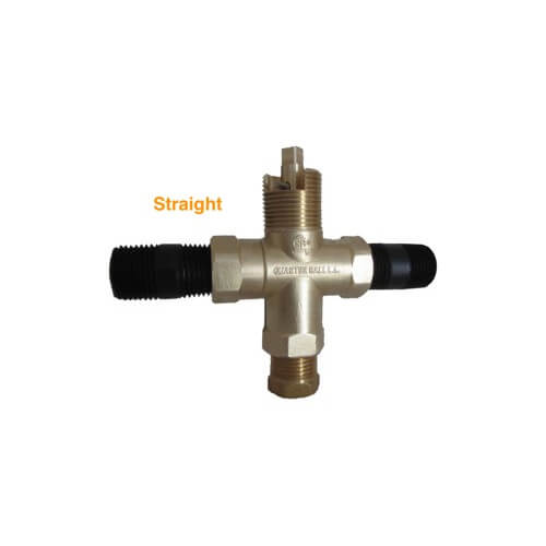Universal Gas Log Lighter Valve w/ Key & Nut, Polished Brass Escutcheon